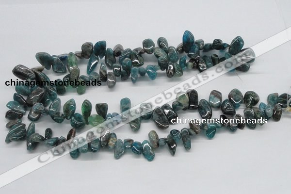 CAP73 15.5 inches 10*20mm nugget dyed apatite gemstone beads wholesale