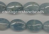CAQ145 15.5 inches 13*18mm oval natural aquamarine beads wholesale