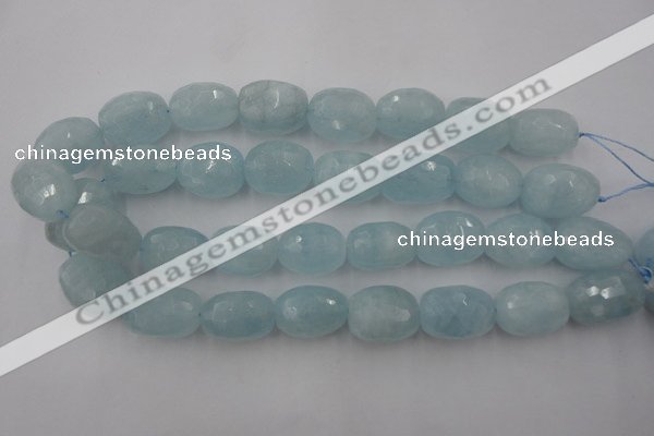 CAQ416 15.5 inches 18*25mm faceted nuggets natural aquamarine beads