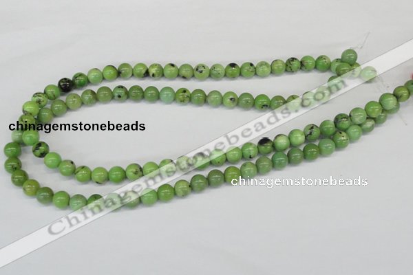 CAU02 round 8mm australia chrysoprase gemstone beads Wholesale