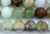 CAU560 15 inches 6mm faceted round Australia chrysoprase beads