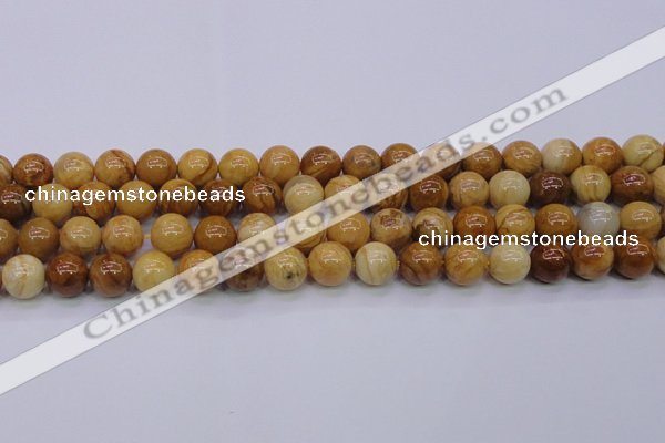 CAY06 15.5 inches 14mm round African yellow jasper beads wholesale