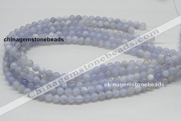 CBC02 15.5 inches 8mm round blue chalcedony beads wholesale