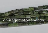 CBG76 15.5 inches 4*6mm cuboid bronze green gemstone beads
