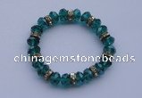CBR45 5pcs 7 inches imitation Swarovski crystal beads stretchy bracelet