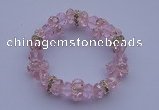 CBR54 5pcs 7 inches imitation Swarovski crystal beads stretchy bracelet