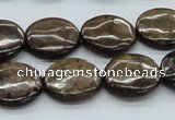 CBZ03 15.5 inches 18mm flat round bronzite gemstone beads wholesale