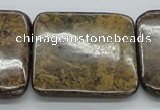 CBZ11 15.5 inches 35*35mm square bronzite gemstone beads wholesale