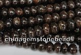 CBZ201 15.5 inches 3*6mm rondelle bronzite gemstone beads