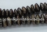 CBZ29 15.5 inches 6*12mm rondelle bronzite gemstone beads wholesale