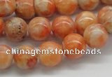 CCA53 15.5 inches 12mm round orange calcite gemstone beads wholesale
