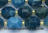 CCB1265 15 inches 9*10mm faceted apatite gemstone beads