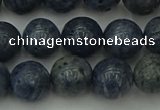 CCB453 15.5 inches 10mm round blue coral beads wholesale