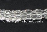CCC239 9*12mm double heart-shaped grade AB natural white crystal beads