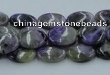 CCG04 15.5 inches 10*14mm oval natural charoite gemstone beads