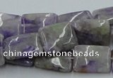 CCG08 15.5 inches 12*16mm rectangle natural charoite gemstone beads