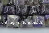CCG10 15.5 inches 14*14mm square natural charoite gemstone beads