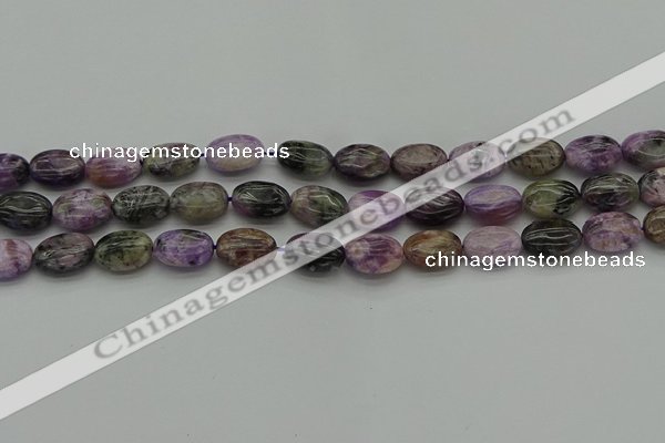 CCG101 15.5 inches 10*14mm oval charoite gemstone beads