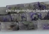 CCG11 15.5 inches 12*20mm rectangle natural charoite gemstone beads