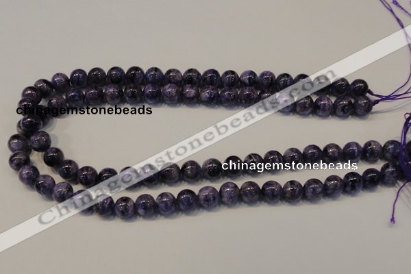 CCG32 15.5 inches 10mm round natural charoite gemstone beads