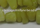 CCH273 34 inches 8*12mm olive jade chips gemstone beads wholesale