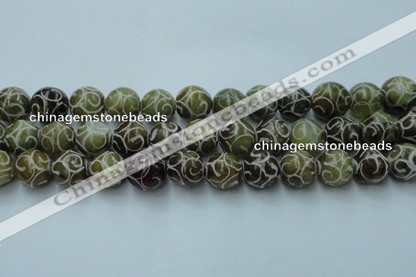 CCJ306 15.5 inches 16mm round China jade beads wholesale