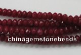 CCN1351 15.5 inches 3*5mm faceted rondelle candy jade beads