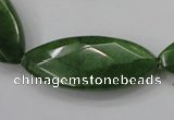 CCN1550 15.5 inches 15*40mm faceted marquise candy jade beads