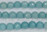 CCN1862 15 inches 8mm faceted round candy jade beads wholesale