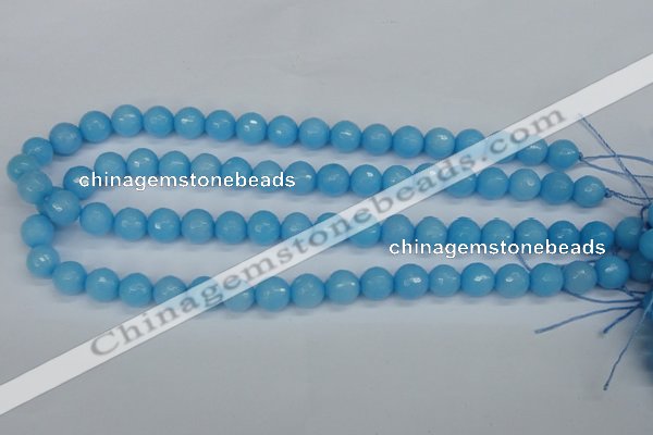 CCN1873 15 inches 10mm faceted round candy jade beads wholesale