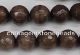 CCN1935 15 inches 14mm faceted round candy jade beads wholesale