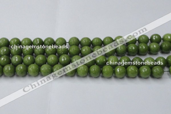 CCN2041 15 inches 14mm faceted round candy jade beads wholesale