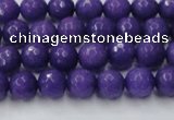 CCN2058 15 inches 6mm faceted round candy jade beads wholesale