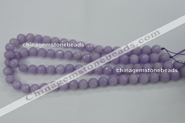 CCN2289 15.5 inches 10mm faceted round candy jade beads wholesale