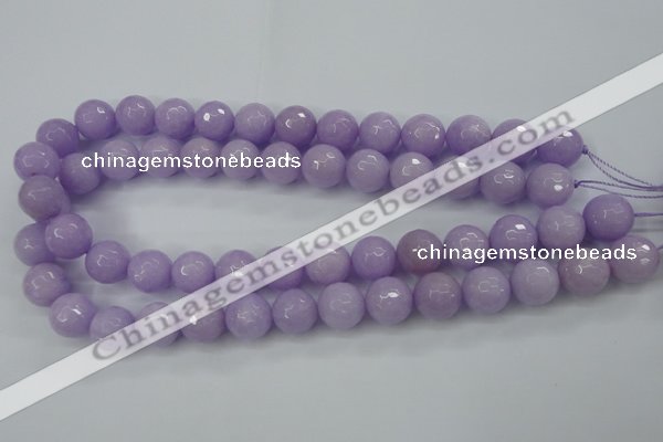 CCN2291 15.5 inches 14mm faceted round candy jade beads wholesale