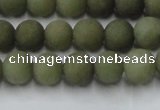 CCN2545 15.5 inches 8mm round matte candy jade beads wholesale
