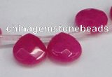 CCN3915 Top-drilled 13*13mm briolette candy jade beads wholesale