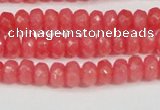 CCN4125 15.5 inches 4*6mm faceted rondelle candy jade beads
