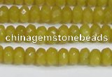 CCN4139 15.5 inches 4*6mm faceted rondelle candy jade beads