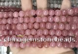 CCN5717 15 inches 8mm faceted round candy jade beads