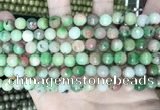 CCN5740 15 inches 8mm faceted round candy jade beads