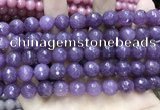 CCN5797 15 inches 10mm faceted round candy jade beads