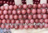 CCN5807 15 inches 10mm faceted round candy jade beads