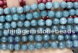 CCN6320 15.5 inches 8mm faceted round candy jade beads Wholesale
