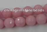 CCN820 15.5 inches 12mm faceted round candy jade beads wholesale