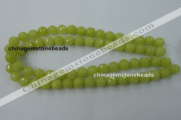 CCN828 15.5 inches 12mm faceted round candy jade beads wholesale
