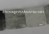 CCQ412 15.5 inches 20*20mm square cloudy quartz beads wholesale