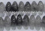 CCQ70 15.5 inches 8*14mm rondelle cloudy quartz beads wholesale