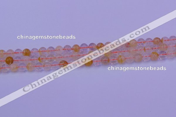 CCR361 15.5 inches 6mm round citrine beads wholesale