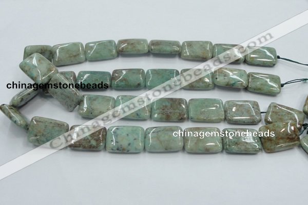 CCS102 15.5 inches 18*25mm rectangle African chrysocolla beads